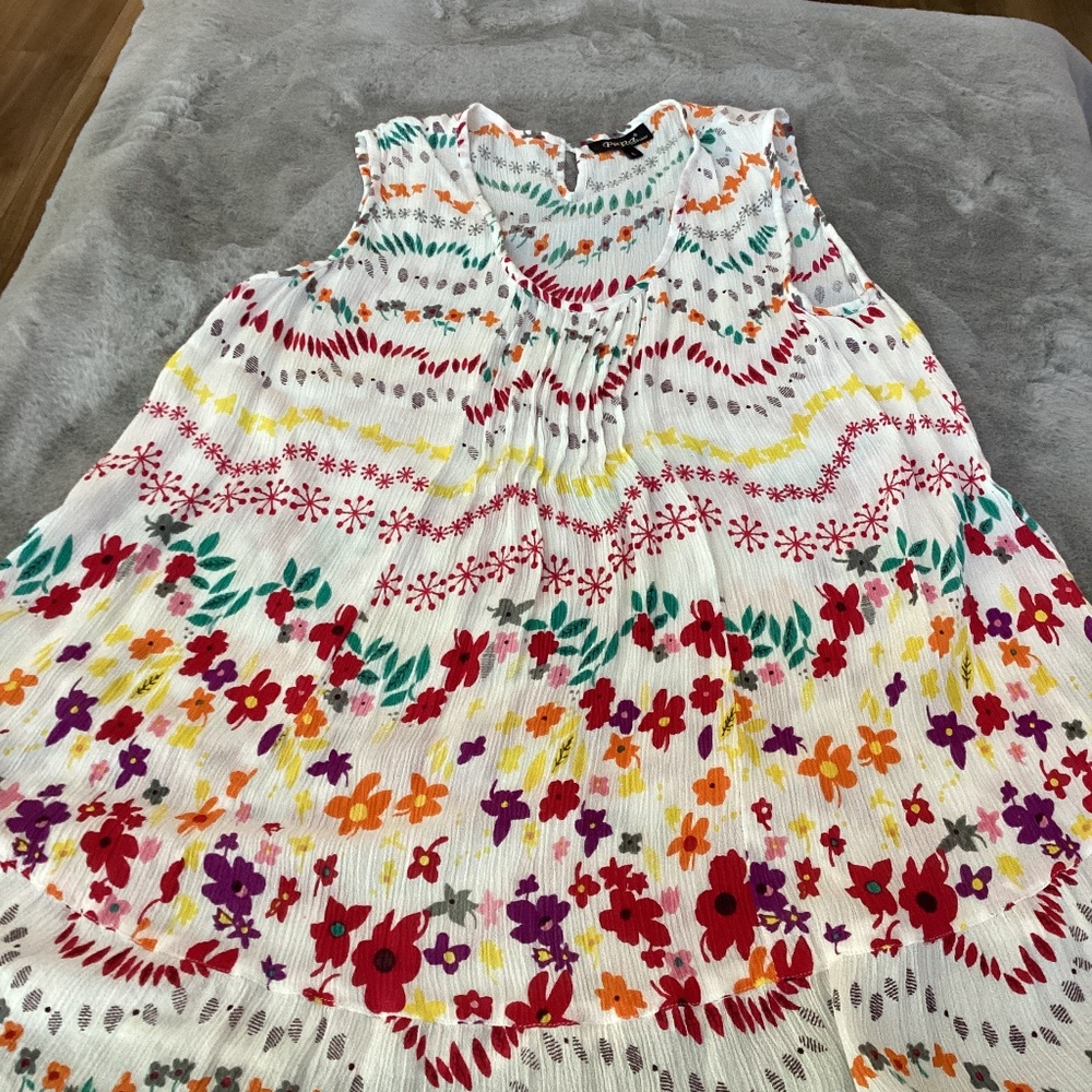NWOT multicolour Papa Vancouver sleeveless top size L